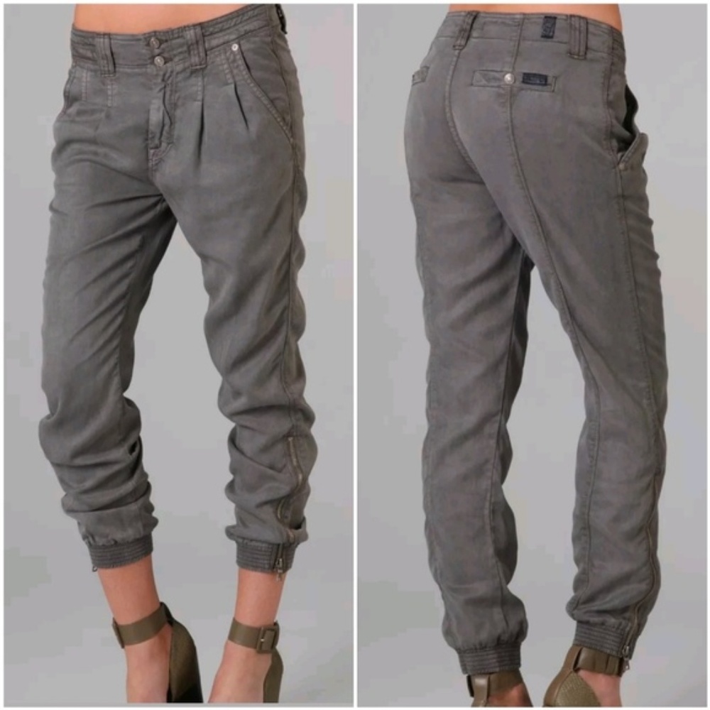 7 For All Mankind Silky Pleated Tencel Joggers  29